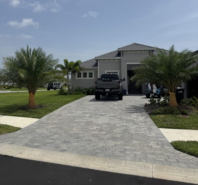 paver driveway installation